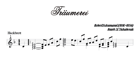 Träumerei von Robert Schumann (HB208)
