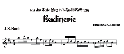 Badinerie von Joh. Seb. Bach (HB214)
