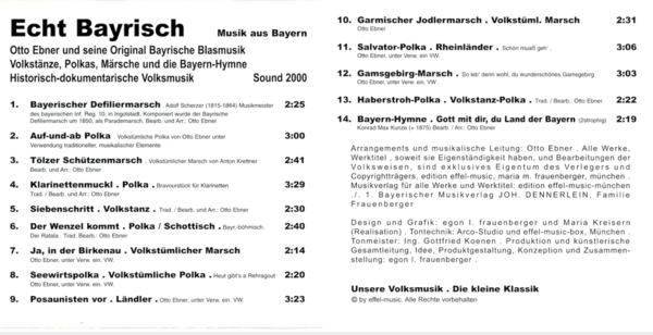 CD Echt Bayrisch - Otto Ebner